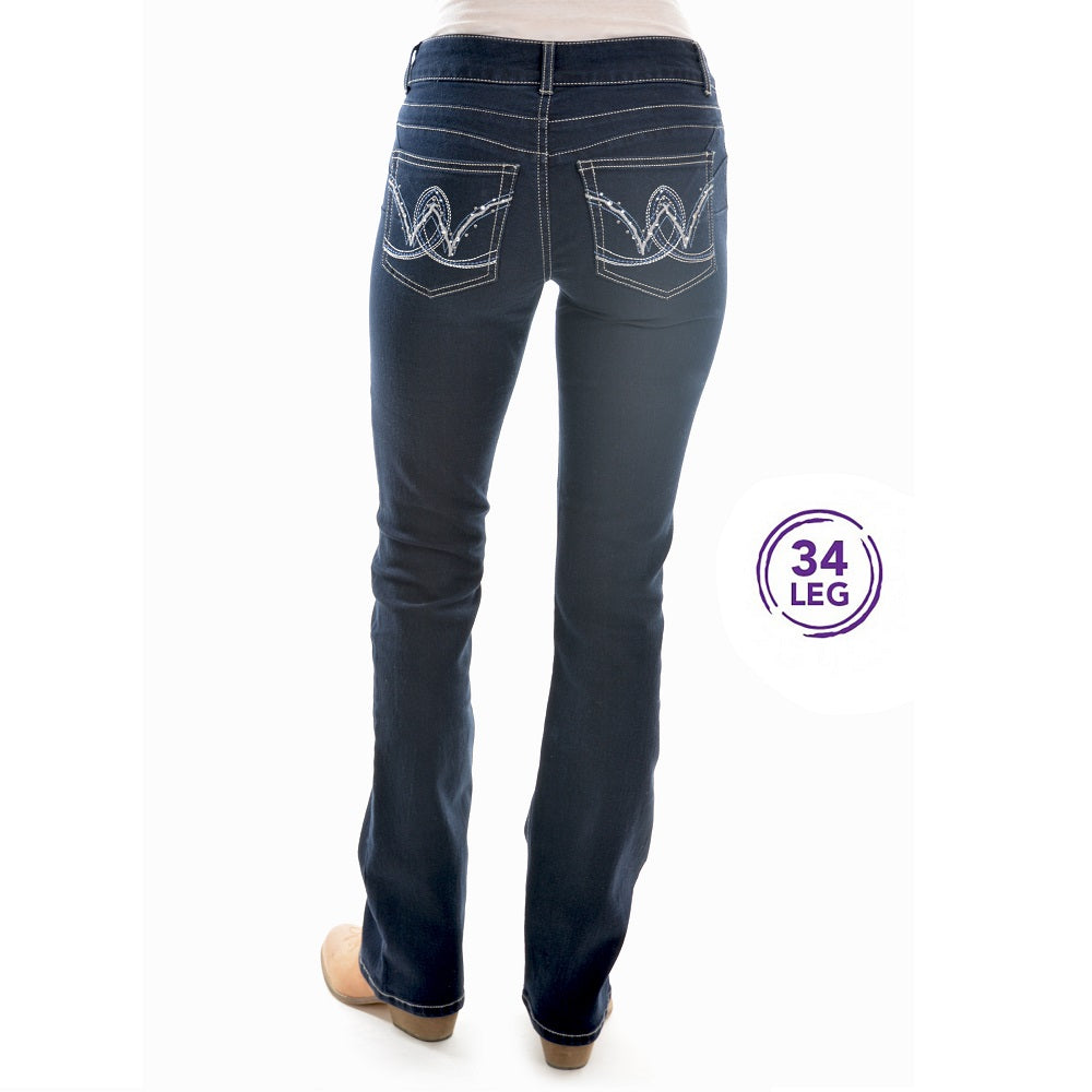 Wrangler Womens Mae | Mid Rise | Bootcut | Jackson Jewels | 34 Leg