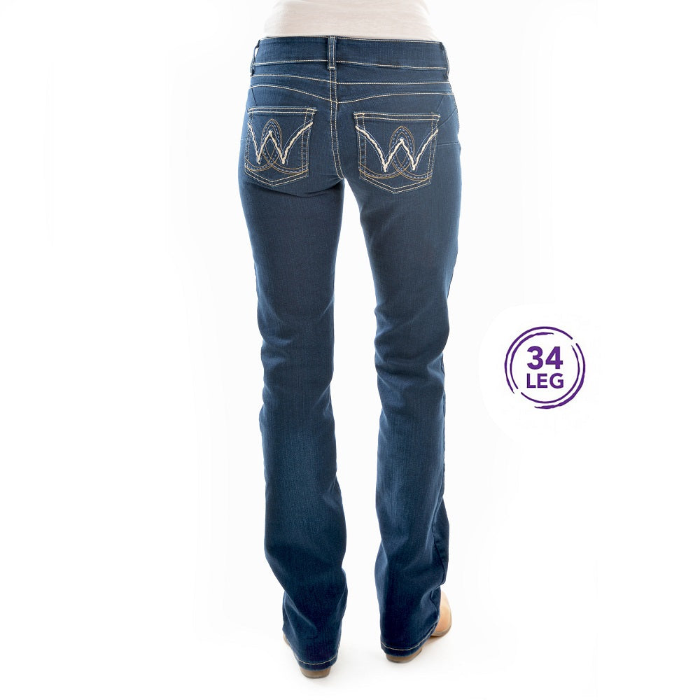 Wrangler Womens Mae | Mid Rise | Bootcut | Carolina Breakaway | 34 Leg