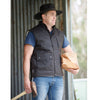 Outback Trading Mens Flemington Oilskin Vest | Brown