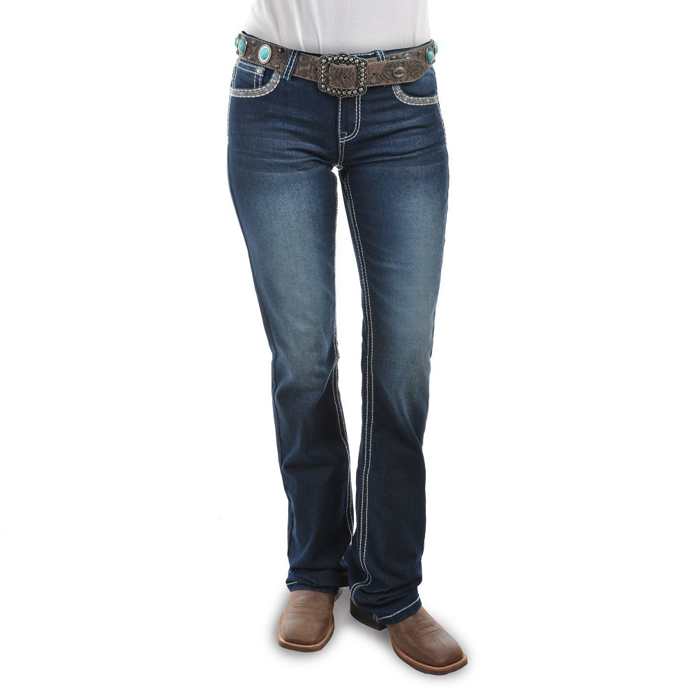 Pure Western Womens Indiana Relaxed Rider Jean | 36 Leg