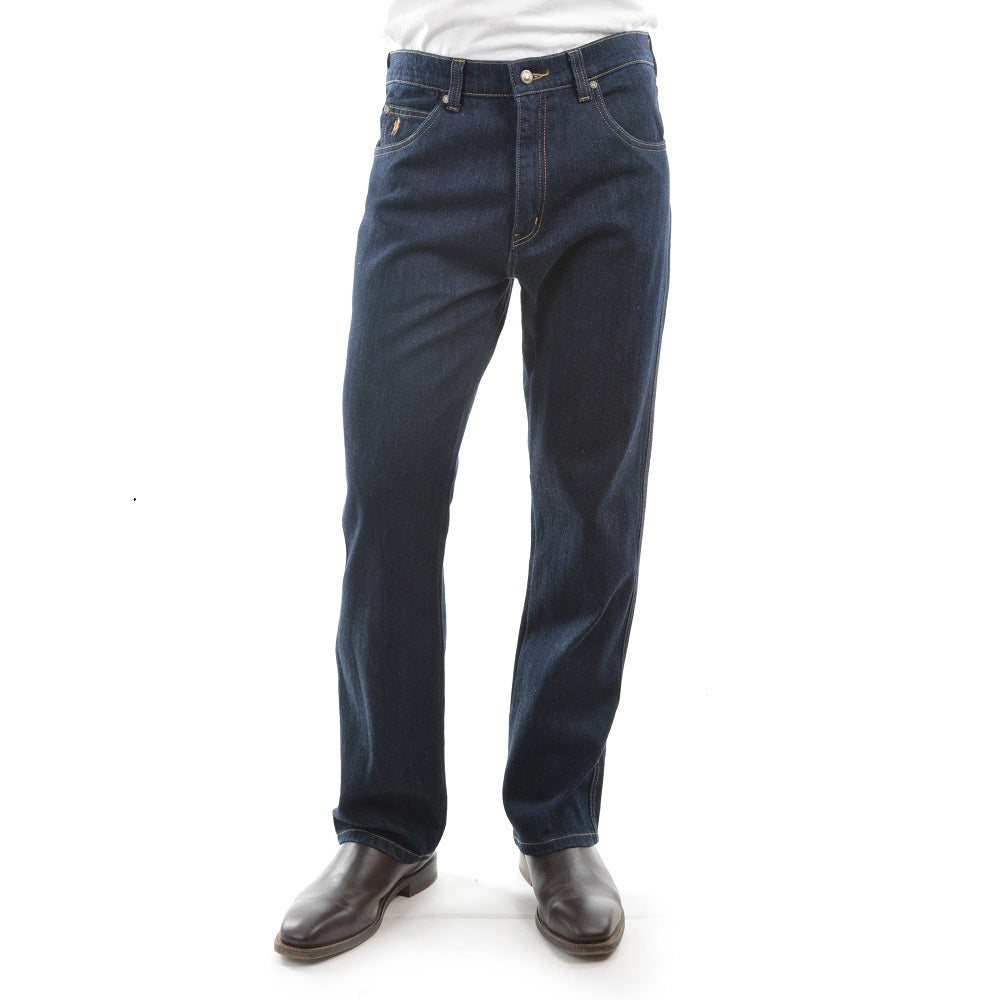 Thomas Cook Mens Stretch Jean | Washed Indigo | 34 inch Leg