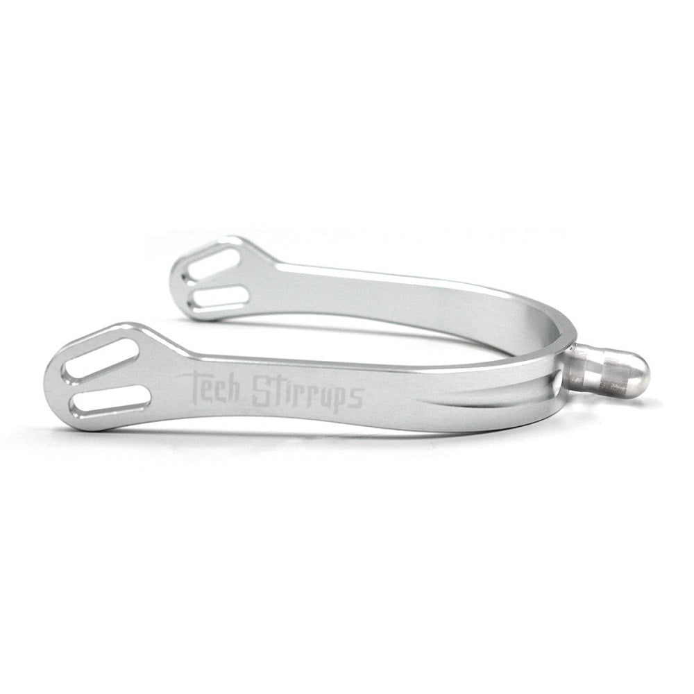 Tech Stirrups Florence Light Spur | Shiny Silver