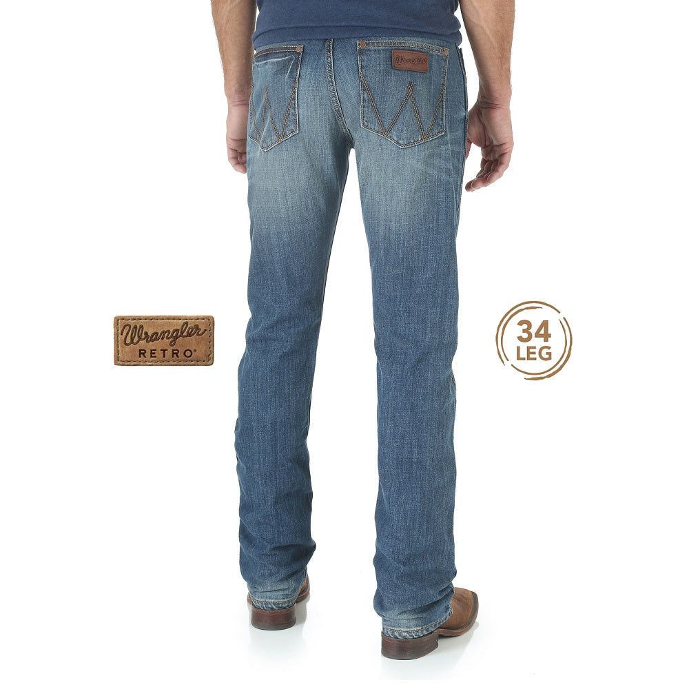 Wrangler Mens Jeans | Bozeman | Retro Slim Straight | 34 Leg - Hiscocks