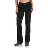 Wrangler Womens Jeans | Q-Baby Mid Rise Boot Cut Black Magic | 34 Leg